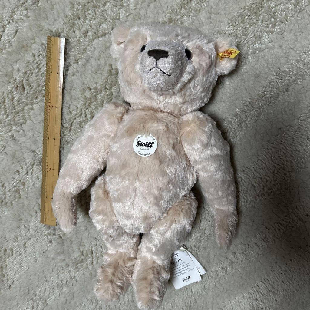 [USED] Steiff Teddy Bear, Beige, Approx. 40cm