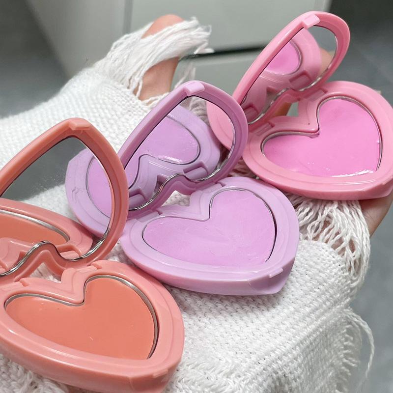 Heart Blossom Одноцветные румяна Love Blush Полупрозрачные с тонким естественным ощущением для контуринга