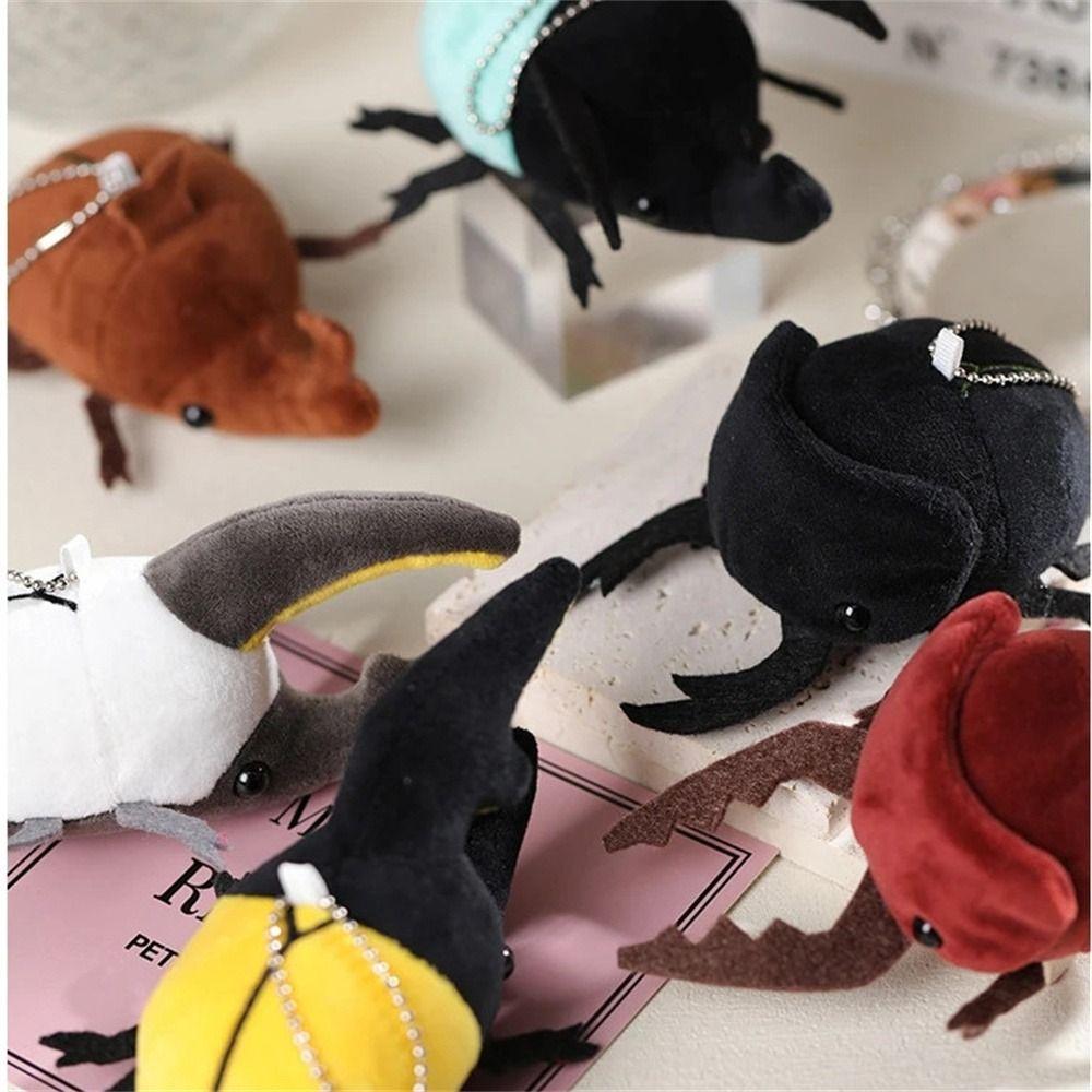 Pendant Birthday Small 10cm Insect Pendant Beetle Plush Doll Insect Plush Keyring Insect Keychain