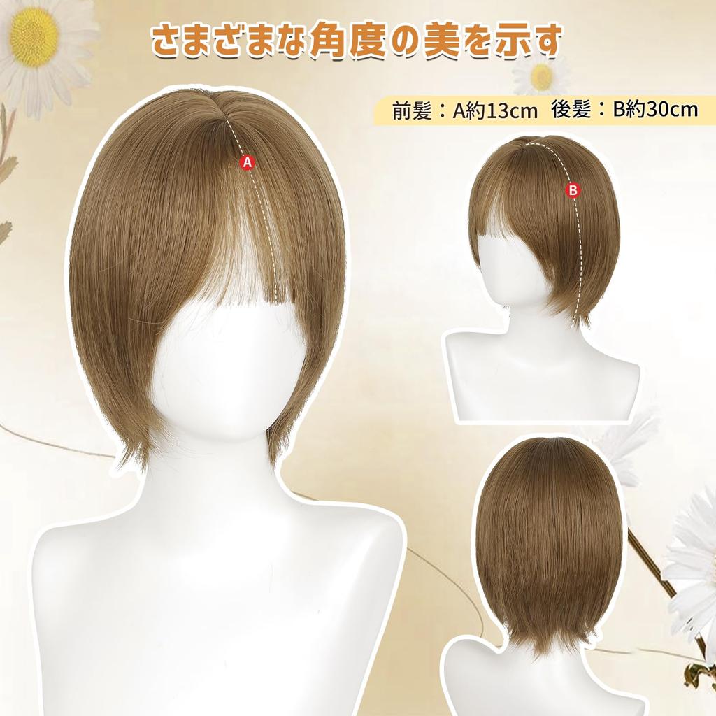 FORCUTEU Wig Short Bob Blonde Full Wig for Women Natural Small Face Heat Resistant Everyday Use Included Net/Comb