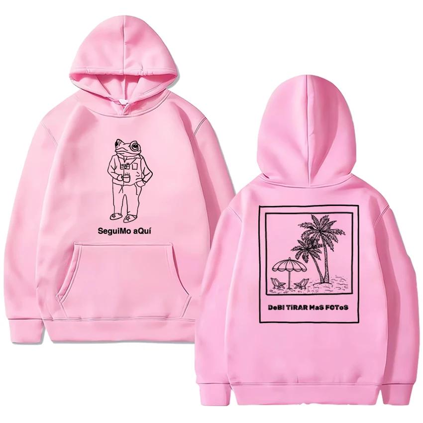 Seguimo Aqui Printed Hoodie Men Women Simple Casual Loose Fashion O-Neck Long Sleeve Pullover Autumn Winter Fleece Sweatshirts