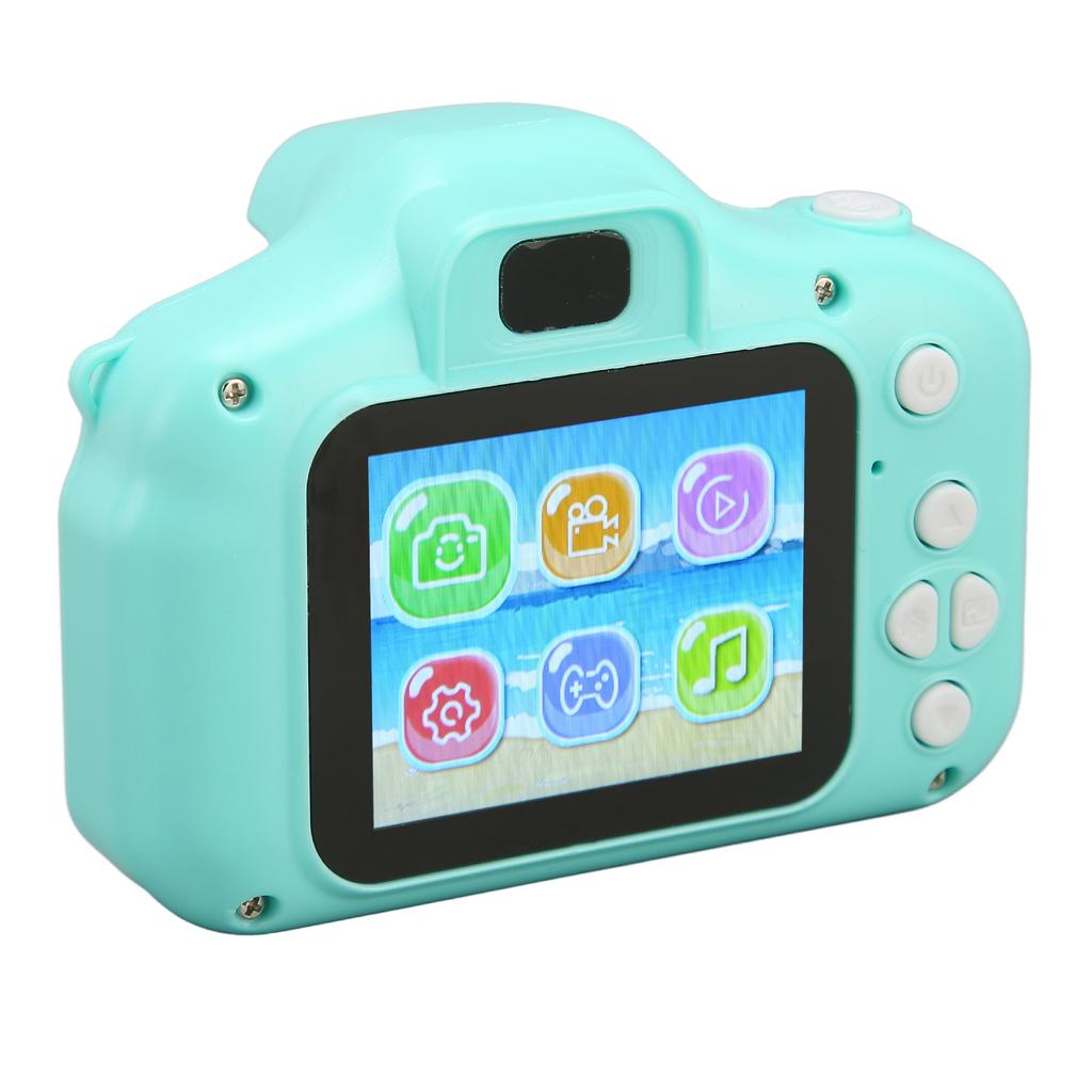 Детская камера с мультяшным милым круглым дизайном, 2-дюймовым IPS-экраном и автоматической фокусировкой, детская цифровая камера