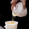 White Porcelain Glazed Kung Fu Tea Set