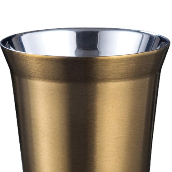 Двухслойная эффективная кофейная чашка на 86 мл, практичная термостойкая чашка для воды из нержавеющей стали, домашняя