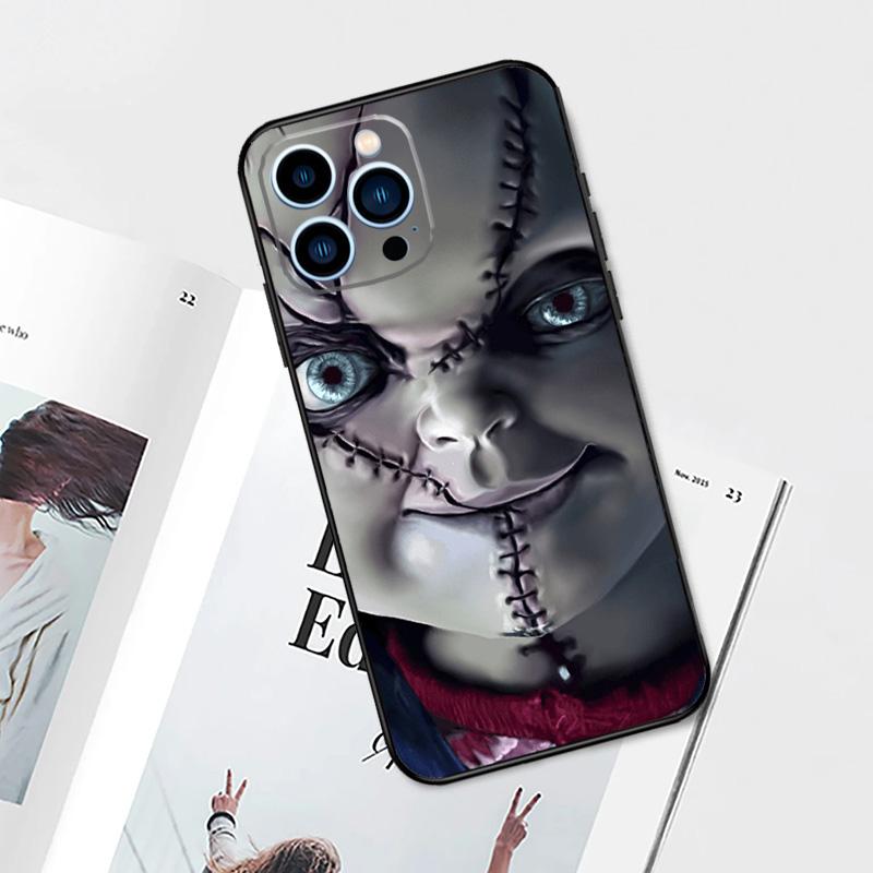 Чехол-кейс для iPhone 17 Pro Max 14 13 12 11 15 16 Pro Max mini 15 Plus 16e 17 Air с изображением куклы Чаки из фильма ужасов