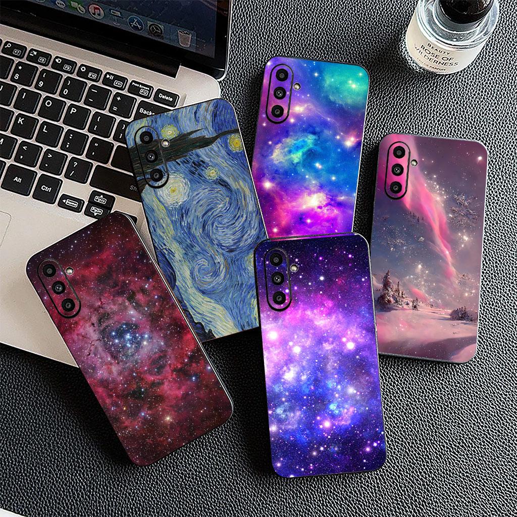Чехол для телефона Star Universe Galaxy Sky для Samsung Galaxy S25 S24 S23 FE Plus Ultra S7 Edge A16 A15 5G s25+ Мягкий чехол