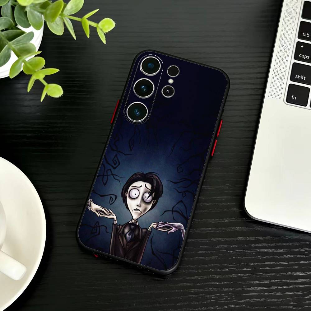 P-Corpse Bride Phone Case For Samsung S26,S25,S24,S23,S22,S21,S20,S30,Ultra,Plus,Fe,Note,5G Black Cover
