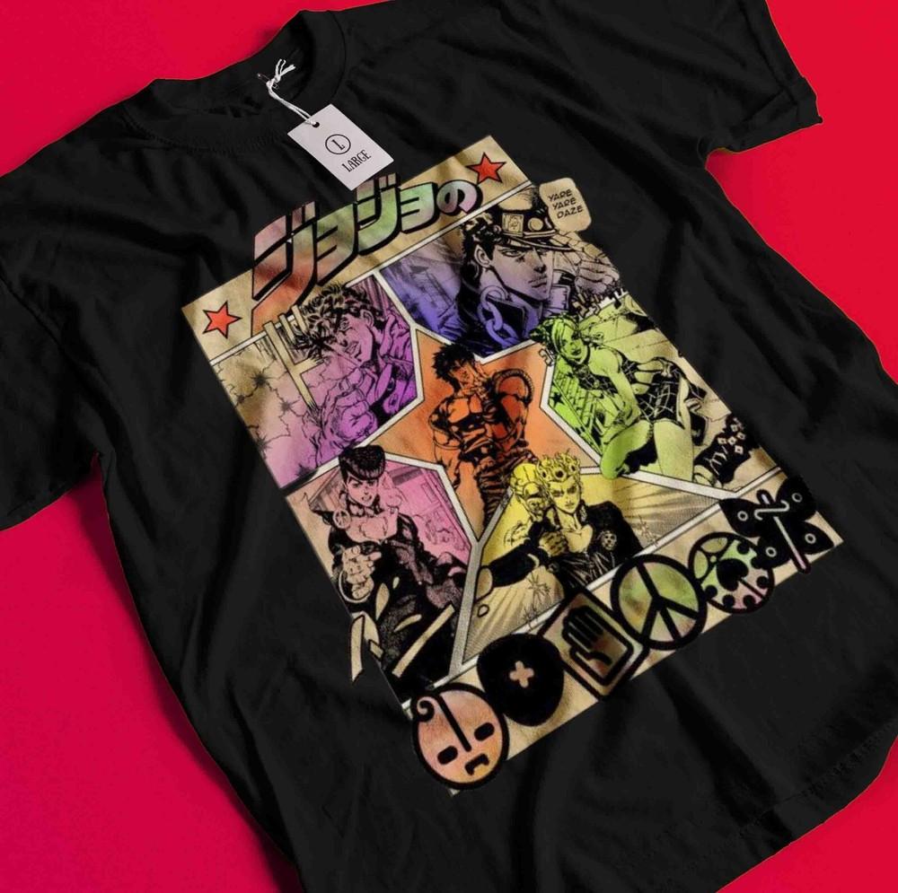 Футболка JoJo's Bizarre Adventure Футболка Джонатана Джостара Футболка Дио Футболка Джотаро Куджо AA302