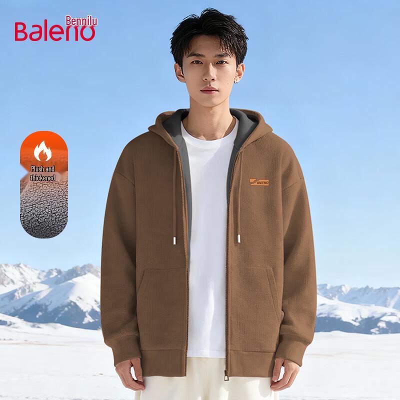 Baleno Men's Thickened Fleece Lined Hooded Jacket