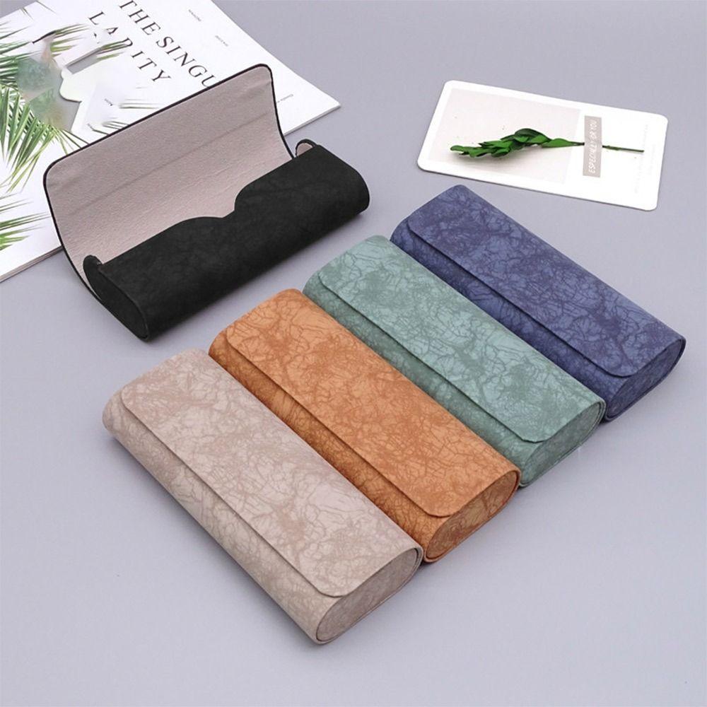 Protective Case Glasses Box PU Leather Eyewear Case Portable Glasses Case Men