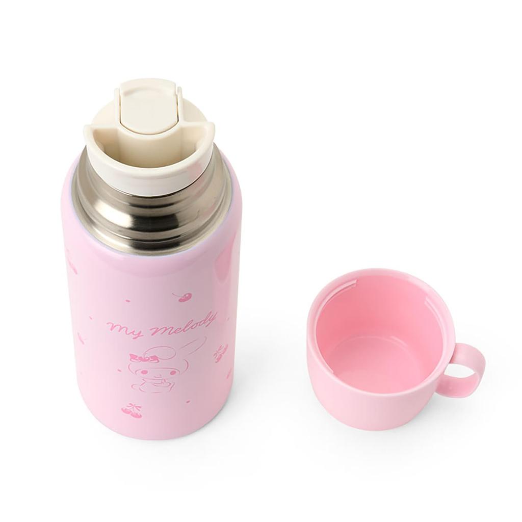 Sanrio 2WAY Stainless Steel My For Both Hot and Cold 620mL When Using a 670mL When Using a Direct with Name Space 096041 Bottle, Melody, Children,