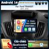 Android 14 Carplay Auto для Ford TRANSIT 2015 2016 2017 2018 Автомобильное радио DSP 4G WIFI GPS навигация плеер мультимедиа без 2DIN DVD