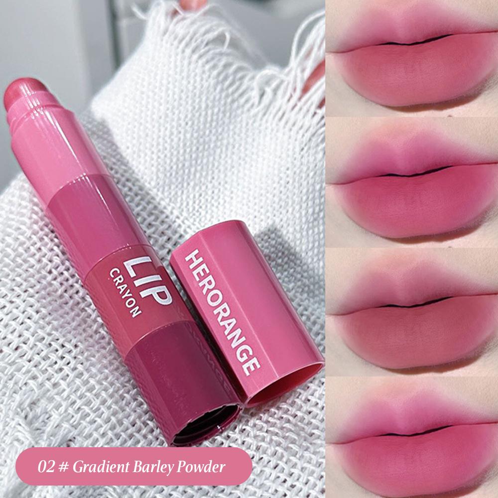 HERORANGE Набор из четырех мини-помад Матовые бархатные разноцветные помады Набор помад-карандашей