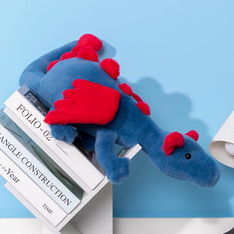 60 см мультяшный горячий летающий дракон плюшевая игрушка с крыльями синий оранжевый длинный дракон плюшевая игрушка подушка подарок для мальчика и девочки декор спальни