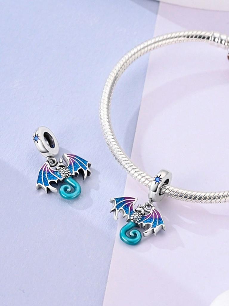 Copper Metal Plated Authentic Original Charm Bead Components Dinosaur Bead Components Compatible With Bracelet High Quality Fine Jewelry Women's High