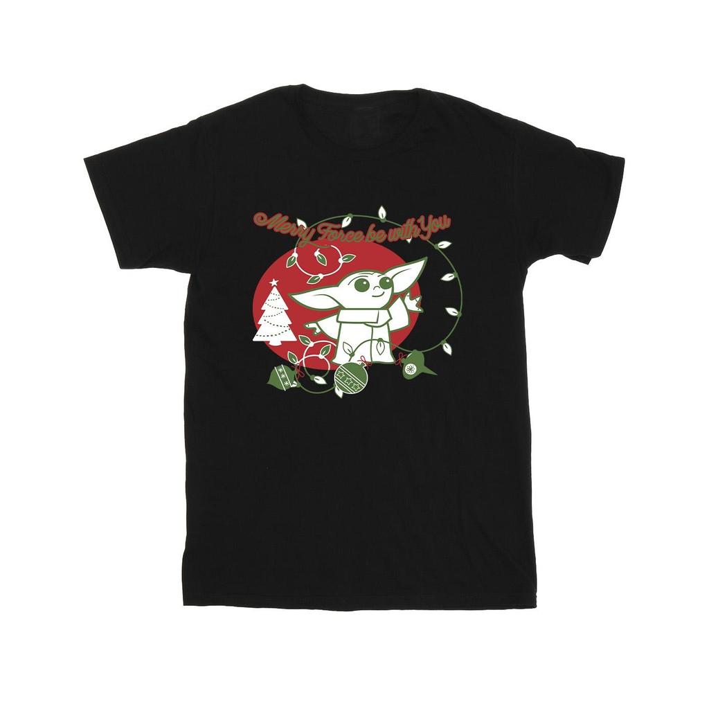 Star Wars The Mandalorian Mens Baby Yoda Force Be With You T-Shirt