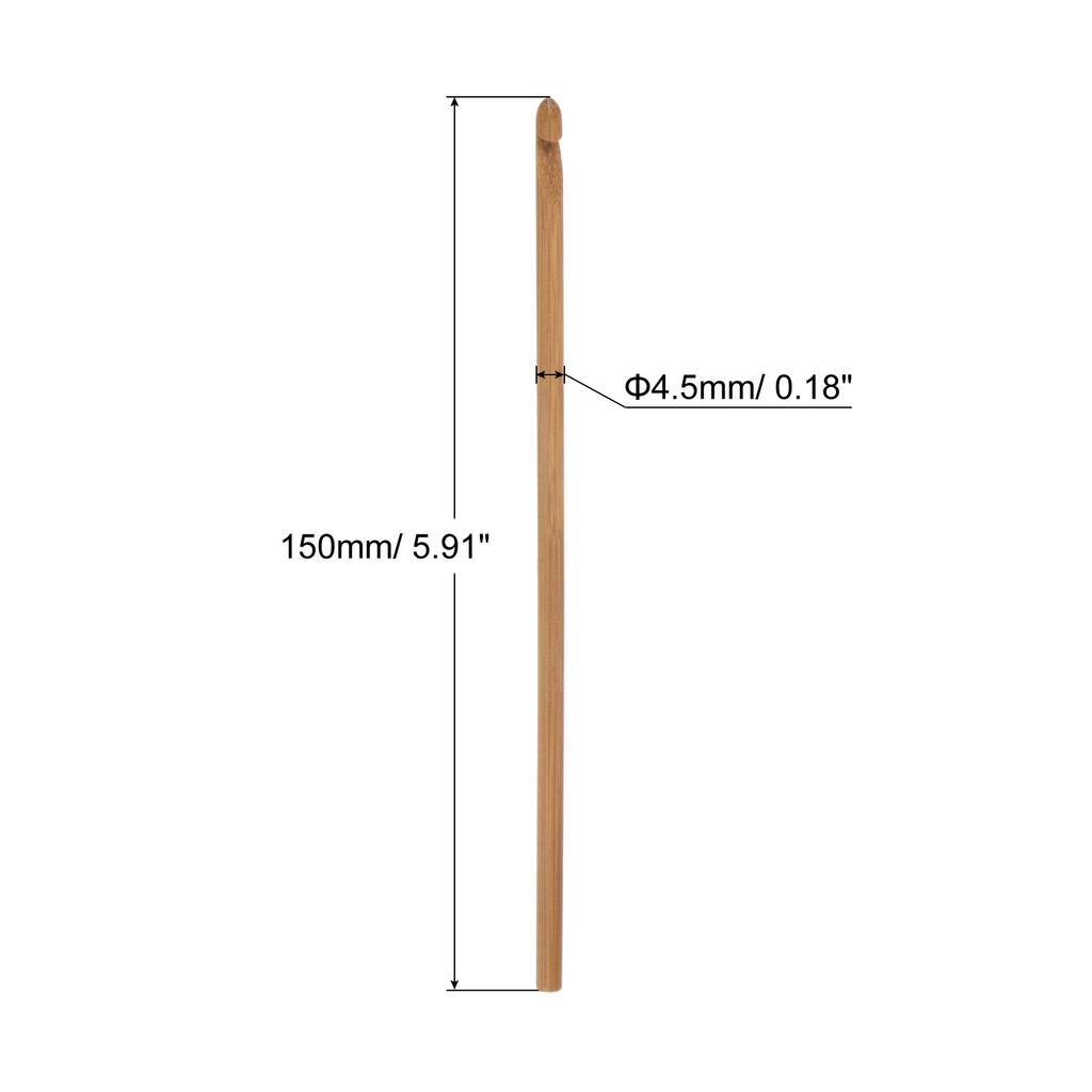 6 шт. Деревянные бамбуковые крючки для вязания 3 мм-10 мм Вязальные крючки для рукоделия из пряжи
