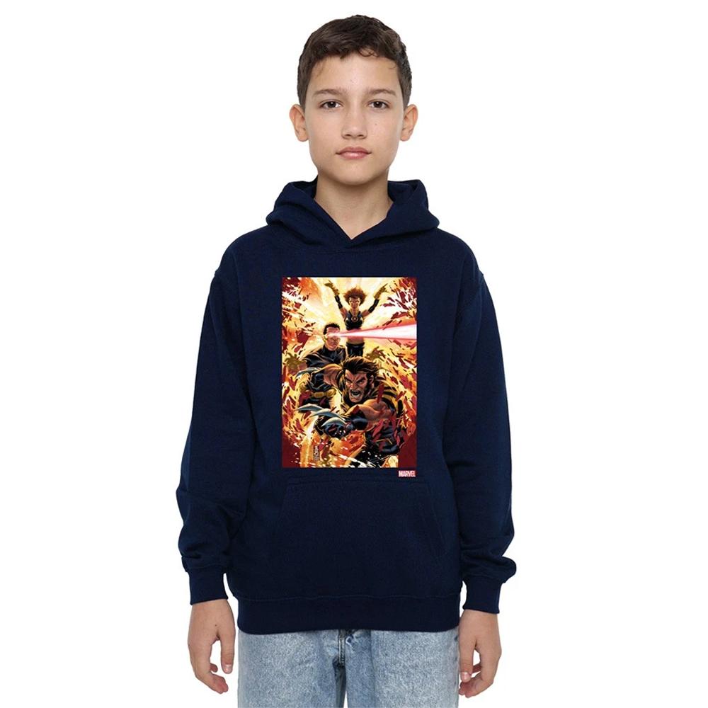 X-Men Childrens/Kids Wolverine Cyclops Jean Grey Hoodie
