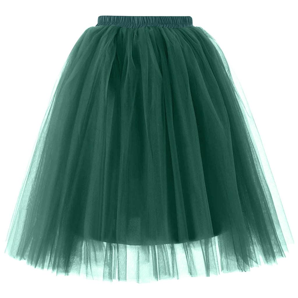 Женская модная однотонная юбка-полусолнце, юбка-фонарик для вечеринки, юбка-фонарик из пятислойной сетки