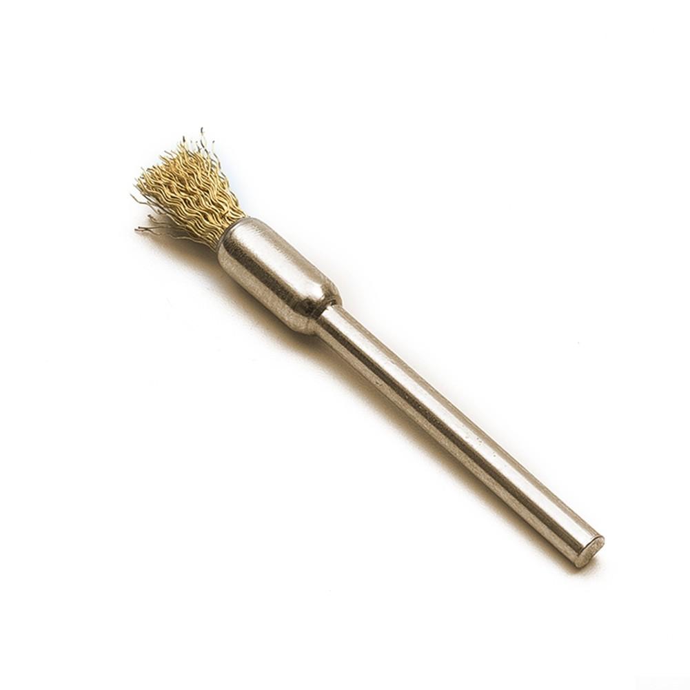 New 15Pcs Mini Wire Brush Brushes Brass Cup Wheel Rust Polishing Brush