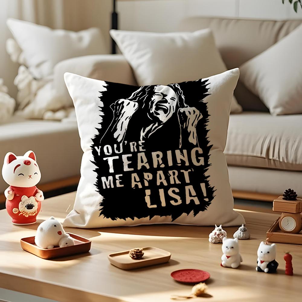 Наволочка Room TTommy Wiseau Антипылевой чехол для подушки Невидимая молния Шелковистый короткий плюш Чехол для диванной подушки