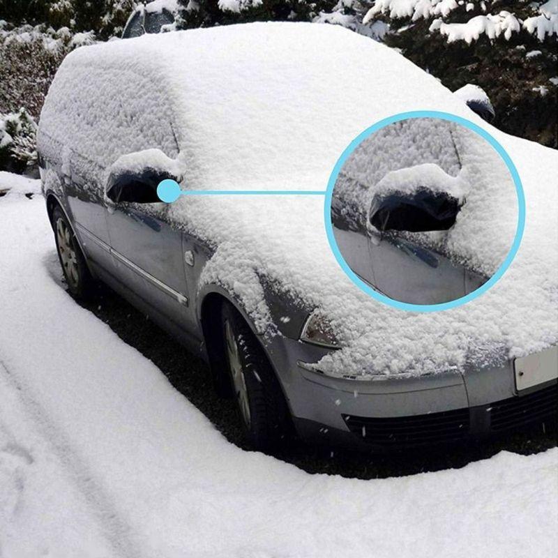 Oxford Cloth Car Side Mirror Snow Covers Waterproof Prevent Ice Frost Freezing Side Mirror Crotective Cover Anti-Theft