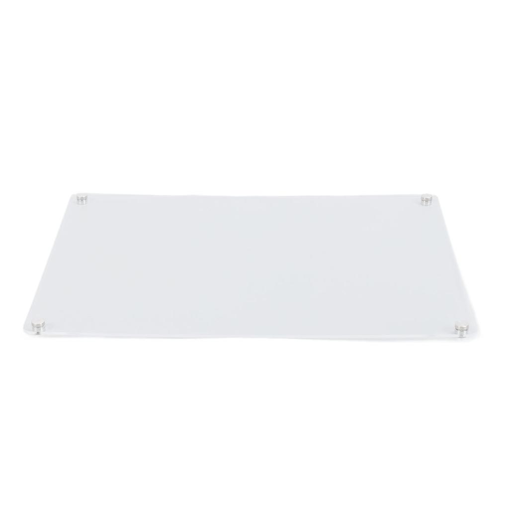 Acrylic Dry Erase Board Clear Rounded Edges Magnetic Installation Blank Memo Dry Erase Whiteboard