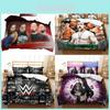 Комплект пододеяльника WWE EAW с активным крашением для двуспальной кровати, декор спальни