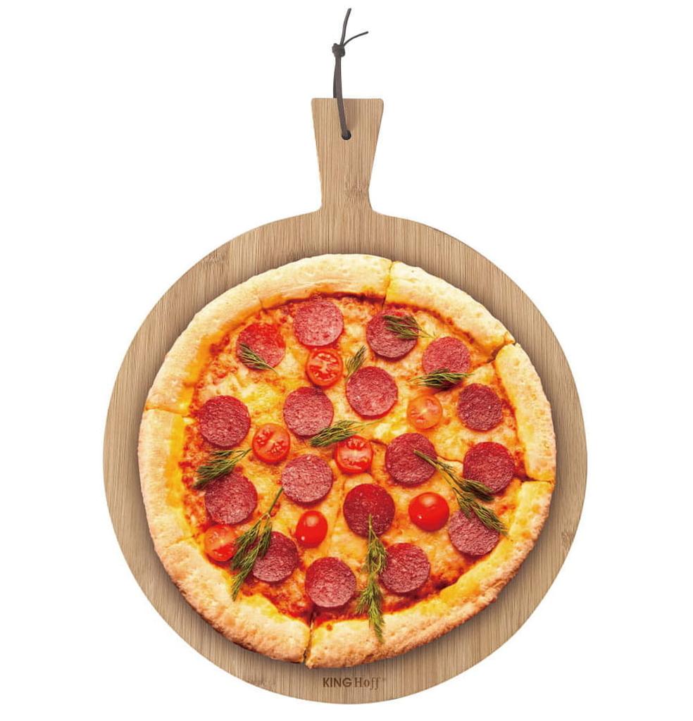 Deska do serwowania pizzy 35cm bambus KINGHOFF KH-1674