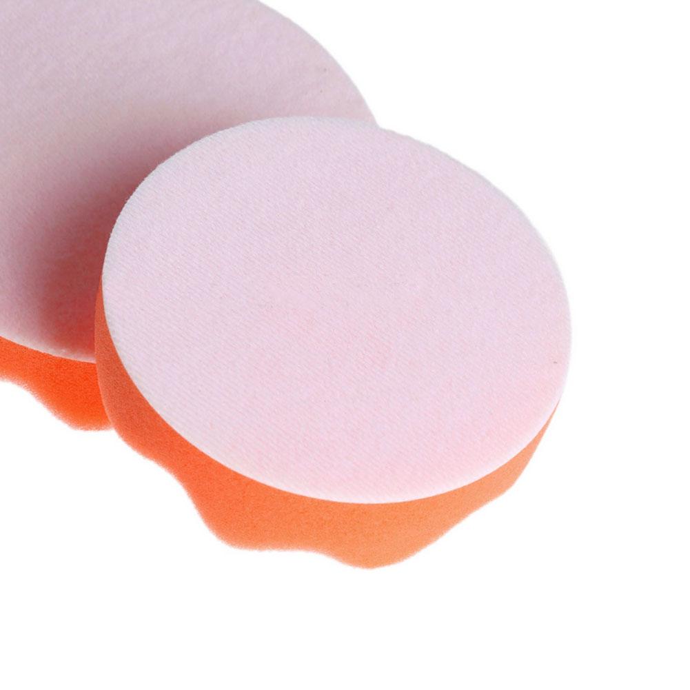6 Piece 4 Inch Polishing Pad Set with M10 Drill Adapter for Car Polishing Waxing Polishing Pads Orange White Wool Foam