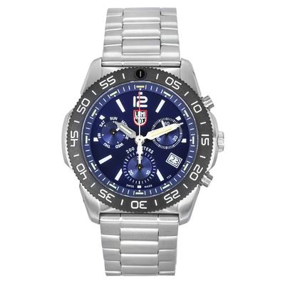 Pacific Diver Chronograph из нержавеющей стали с синим циферблатом, кварцевые часы XS.3144 200M для мужчин