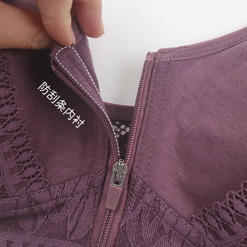 Новое кружевное нижнее белье для женщин среднего и пожилого возраста с застежкой-молнией, без оправы, регулируемый бюстгальтер большого размера