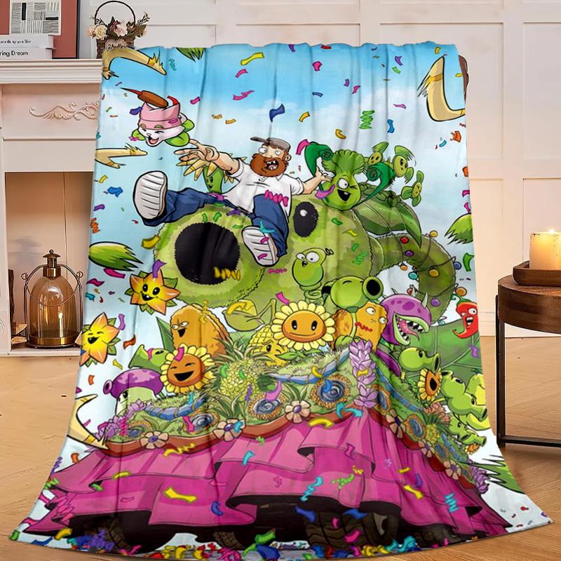 1PC Zombie Party Flannel Blanket Gift, Suitable for Both Men And Women, Soft Ideal for Beds And Sofa, Birthday Or Christmas Gift