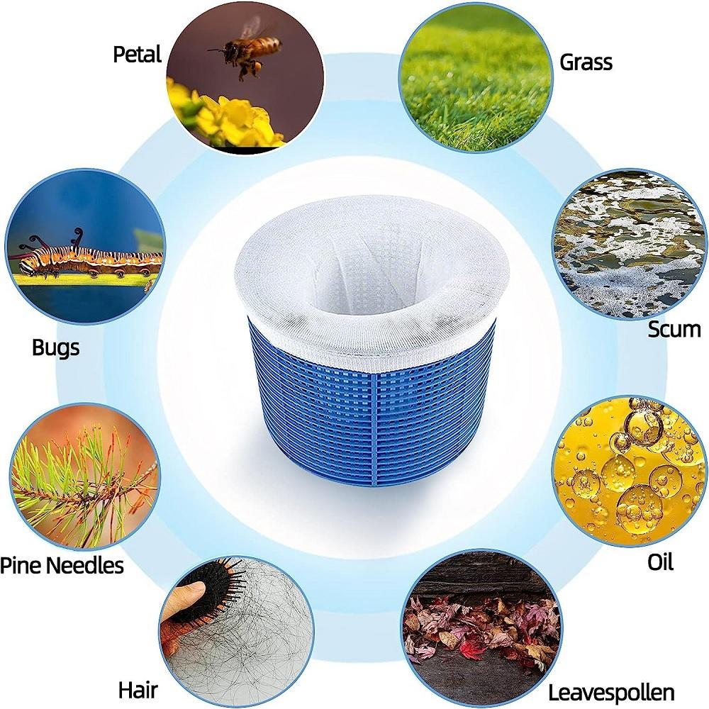 20 шт. Носки-фильтры для скиммера бассейна, сменные протекторы для корзины, бассейн, новые