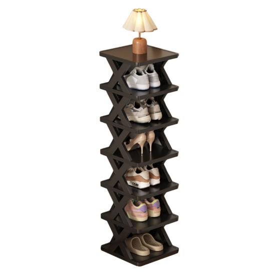 Folding Shoe Rack Storage Organizer Strong Load-bearing Simple Installation Collapsible Multi-Layer Shoes Shelf