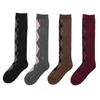 MAC MOC Dynee Argyle Pattern Long Socks_Choose 2 Out of 4 Colors