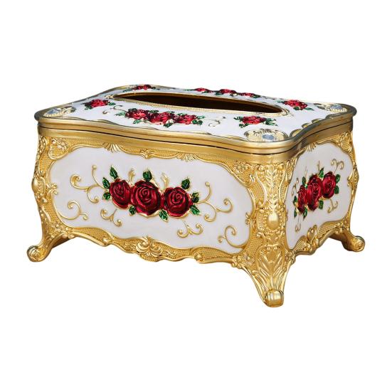 Европейская коробка для салфеток, большая вместимость, легкий доступ, крышка для коробки салфеток, акриловый держатель для салфеток, роскошное украшение для дома