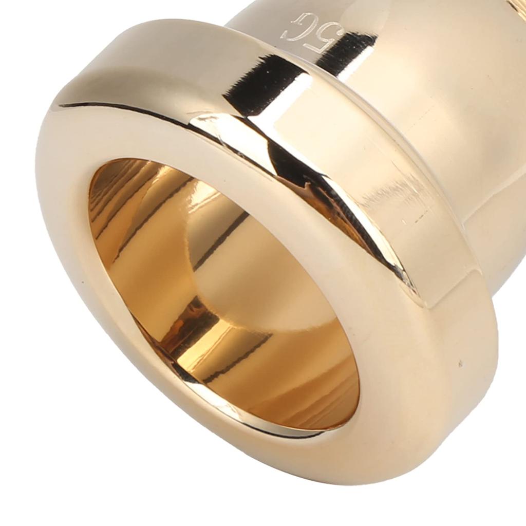 Alomejor1 Тенор Тромбон Мундштук для Тромбона для Практики и Выступлений Мундштук, Износостойкий для Начинающих, (Золото)