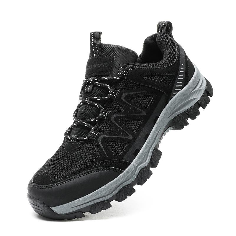 Large Size Men's Hiking Shoes Outdoor Non-slip Hiking Men's Shoes Wear-resistant Large Size Camping Sports Running Hiking Shoes