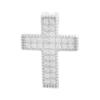 Серебряный крестик с фианитами (2142911)