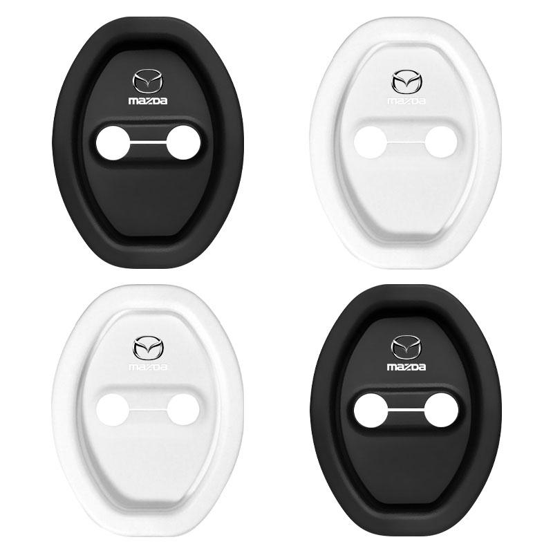 Для Mazda 2 3 4 5 6 7 8 ATENZA Axela 6 RX8 CX6 CX5 CX4 Alexa CX4 CX5 CX8 2 3 6 DJ BL BM GJ 4 шт. Накладки на стопор двери автомобиля Защитные накладки на замок двери