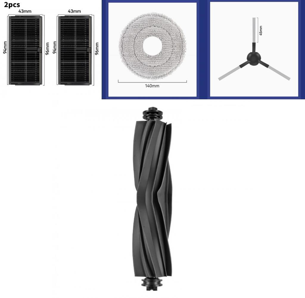 Для Dreame L10s Ultra Gen 2 L30s L30 Pro Ultra Аксессуары для робота-пылесоса с HEPA-фильтром и шваброй для домашнего использования