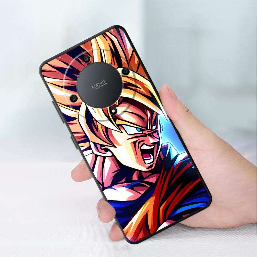 Case for Honor X6 X7 8X X8 Magic5Lite X5b 90 70 X9a 200 400 Lite Black Soft Phone Cover Dragon Ball Small Goku