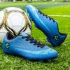 Men's Soccer Shoes TF/FG Non-Slip Turf Soccer Cleats Lace Up Training Shoe Ultralight Sneaker High Quality Low Top Football Boot