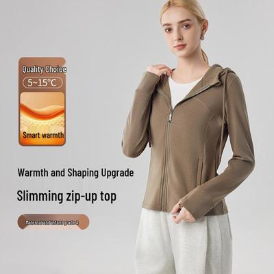 Женская короткая ветрозащитная куртка с капюшоном - Универсальная, однотонная, теплая повседневная одежда для осени и зимы.