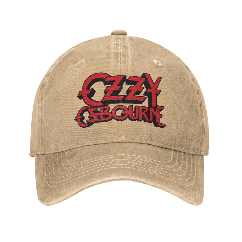 Ozzy Osbourne Punk Band Rock Band Logo Baseball Cap Distressed Cotton Headwear for Unisex Women Golf Unstructured Soft Hats Cap