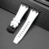 Совместимо с Apple iWatch Series Ultra 9/8: Пряжка из нержавеющей стали Ремешок из жидкого силикона