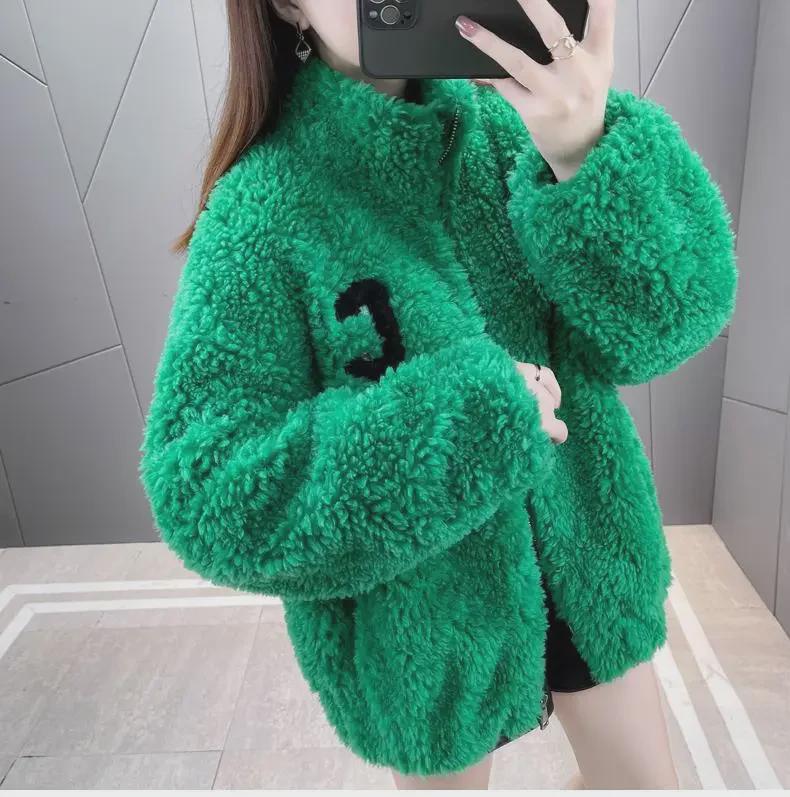 Women's Winter Thick Double-Sided Fleece Jacket - Stand Collar Zipper Cardigan