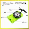 High-Precision Multifunctional Outdoor Acrylic Compass with Map Scale Ruler, Model DC361