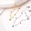 Exquisite Green Girls Copper Clavicle Chain Zircon Necklace Choker Fashion Jewelry